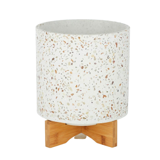 Zeta Terrazzo Pot On Stand